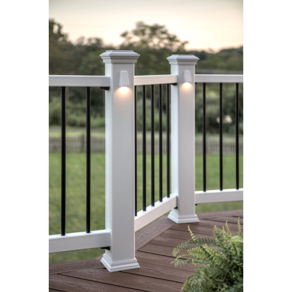 Trex 4-in x 4-in Classic White Composite Deck Post Base Trim