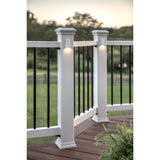 Trex 4-in x 4-in Classic White Composite Deck Post Base Trim