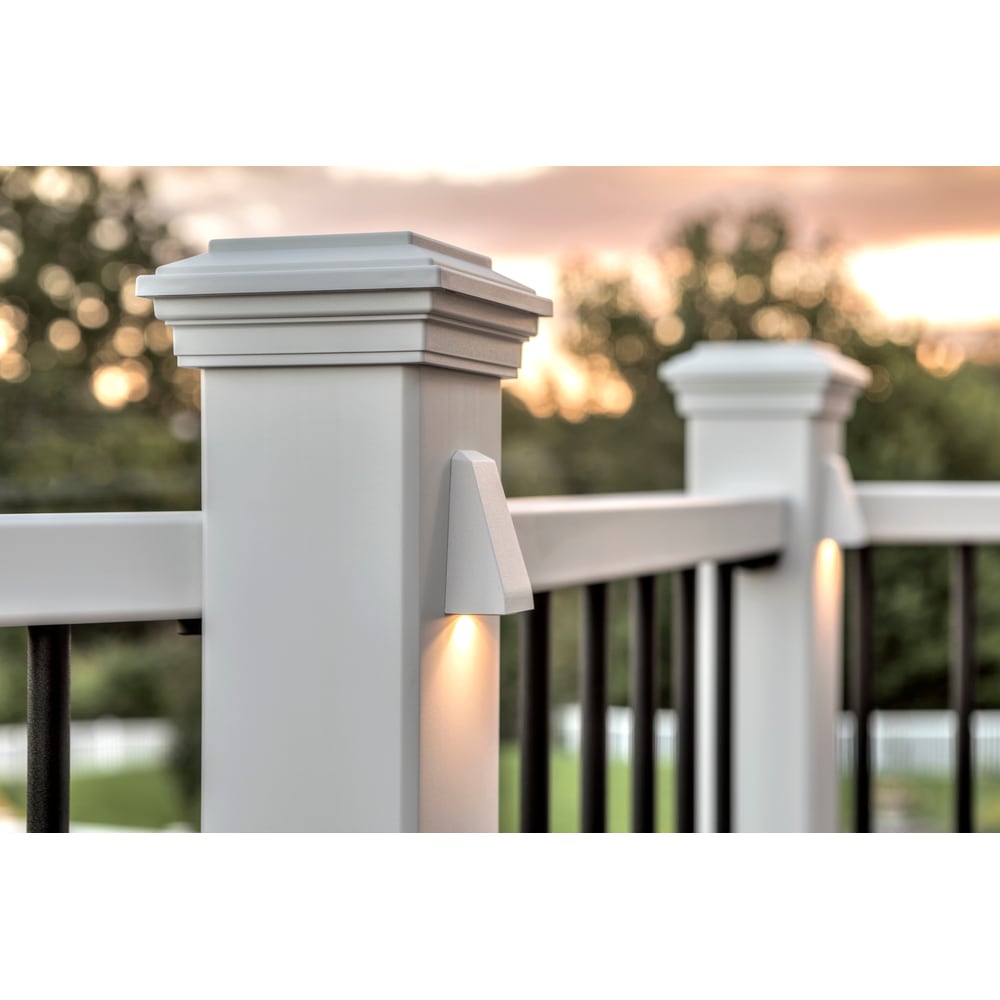 Trex 4-in x 4-in Classic White Composite Deck Post Base Trim