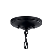 Kichler Larkin 6-Light Black Traditional Lantern Large Hanging Pendant Light