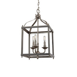 Kichler Larkin 3-Light Brushed Nickel Transitional Lantern Medium Hanging Pendant Light