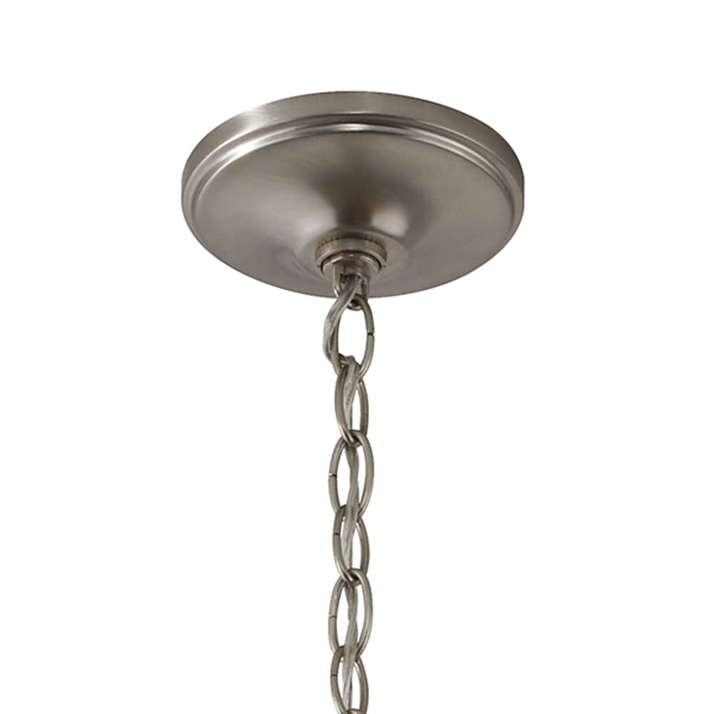 Kichler Larkin 3-Light Brushed Nickel Transitional Lantern Medium Hanging Pendant Light