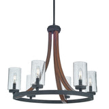 Kichler Grand Bank 6-Light Brown Farmhouse Chandelier
