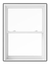 Pella 150 Series Replacement White Vinyl Low‑E Argon Double‑Hung Window with Full Screen, 31-1/2 in. x 53-1/2 in.