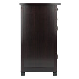 Winsome Wood Brown Wood Base with Mdf Top Rolling Kitchen Cart (17.72-in x 26.89-in x 34.02-in)