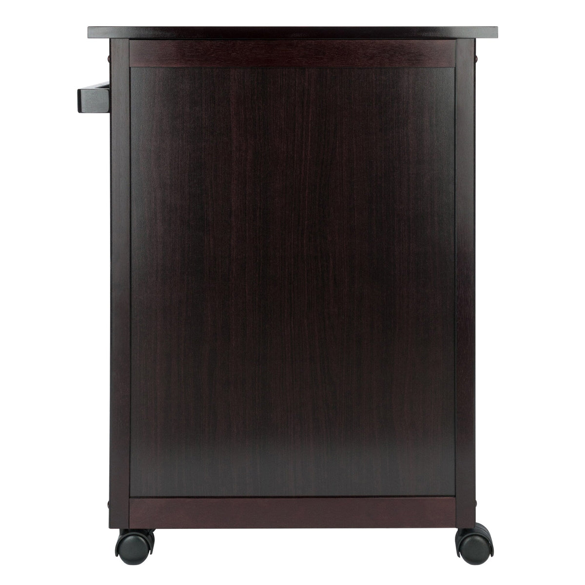 Winsome Wood Brown Wood Base with Mdf Top Rolling Kitchen Cart (17.72-in x 26.89-in x 34.02-in)