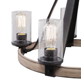 Kichler Barrington 5-Light Distressed Gray Rustic Chandelier