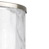 Progress Lighting Bay Court 1-Light Brushed Nickel Textured Glass Drum Pendant, 11.75-in x 18.25-in