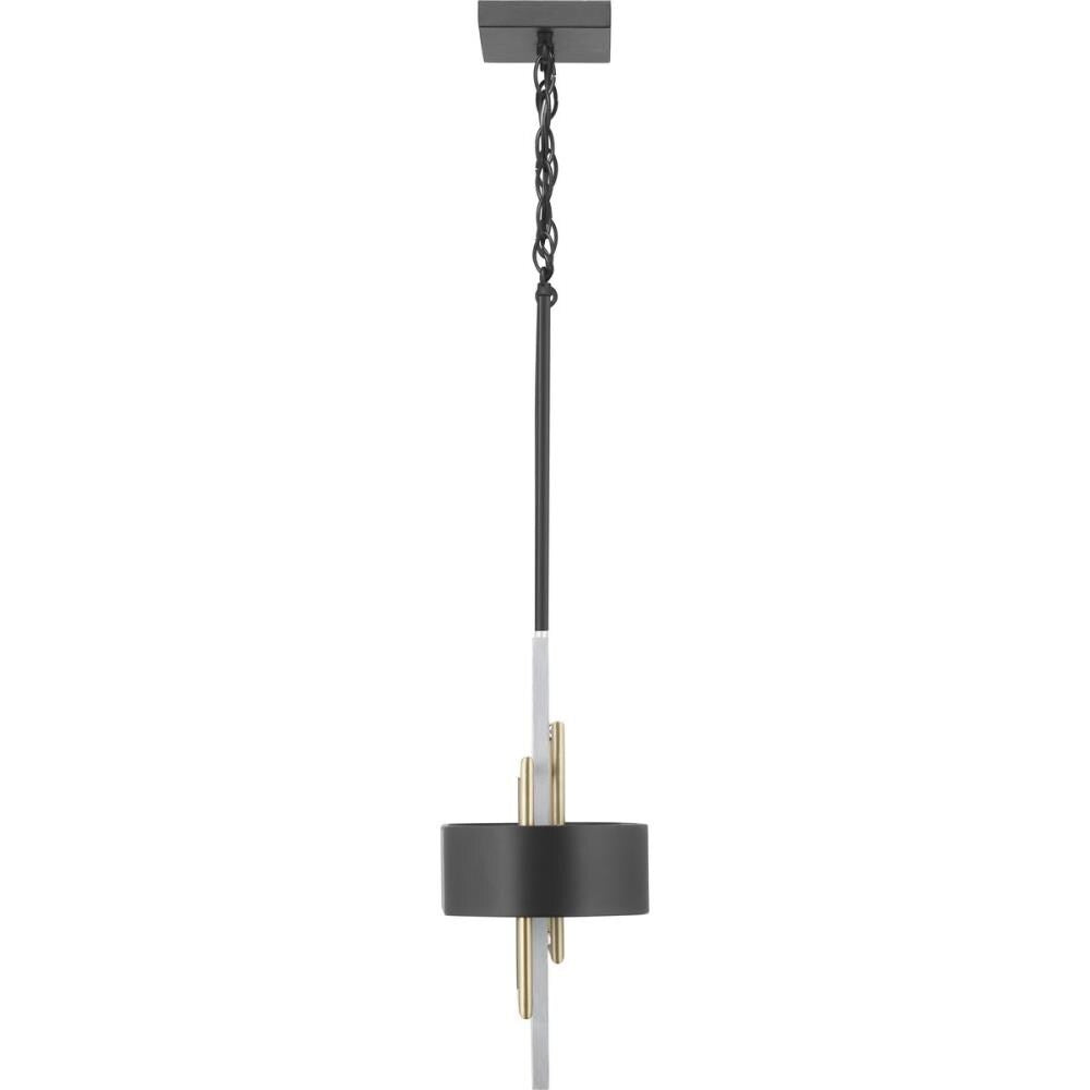 Progress Lighting Adagio 6-Light Matte Black Modern/Contemporary Chandelier