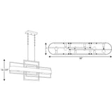Progress Lighting Adagio 6-Light Matte Black Modern/Contemporary Chandelier