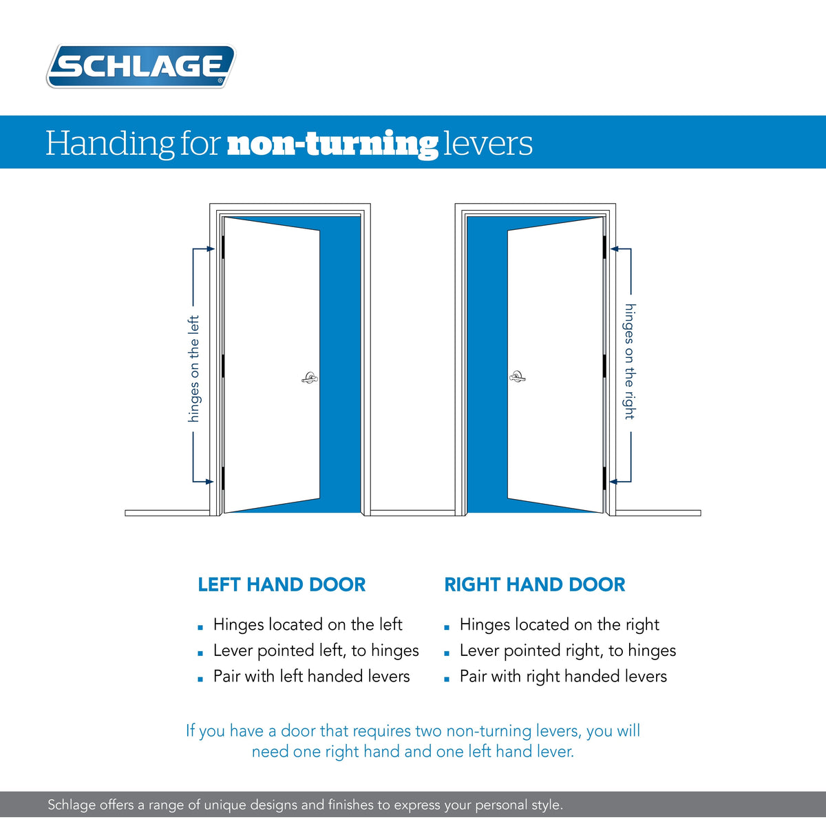 Schlage FB50 Flair Aged Bronze Single-Cylinder Deadbolt & Reversible Keyed Entry Door Lever Combo Pack