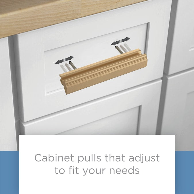 Brainerd Classic Contour Adjusta-Pull (51 Mm To 224 mm) Center to Center Adjustable Rectangular Handle Drawer Pull