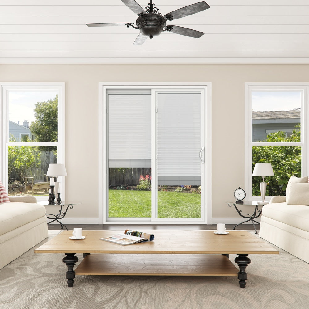 JELD-WEN 96-in x 80-in Vinyl Sliding, Left-hand sliding – additional view 5