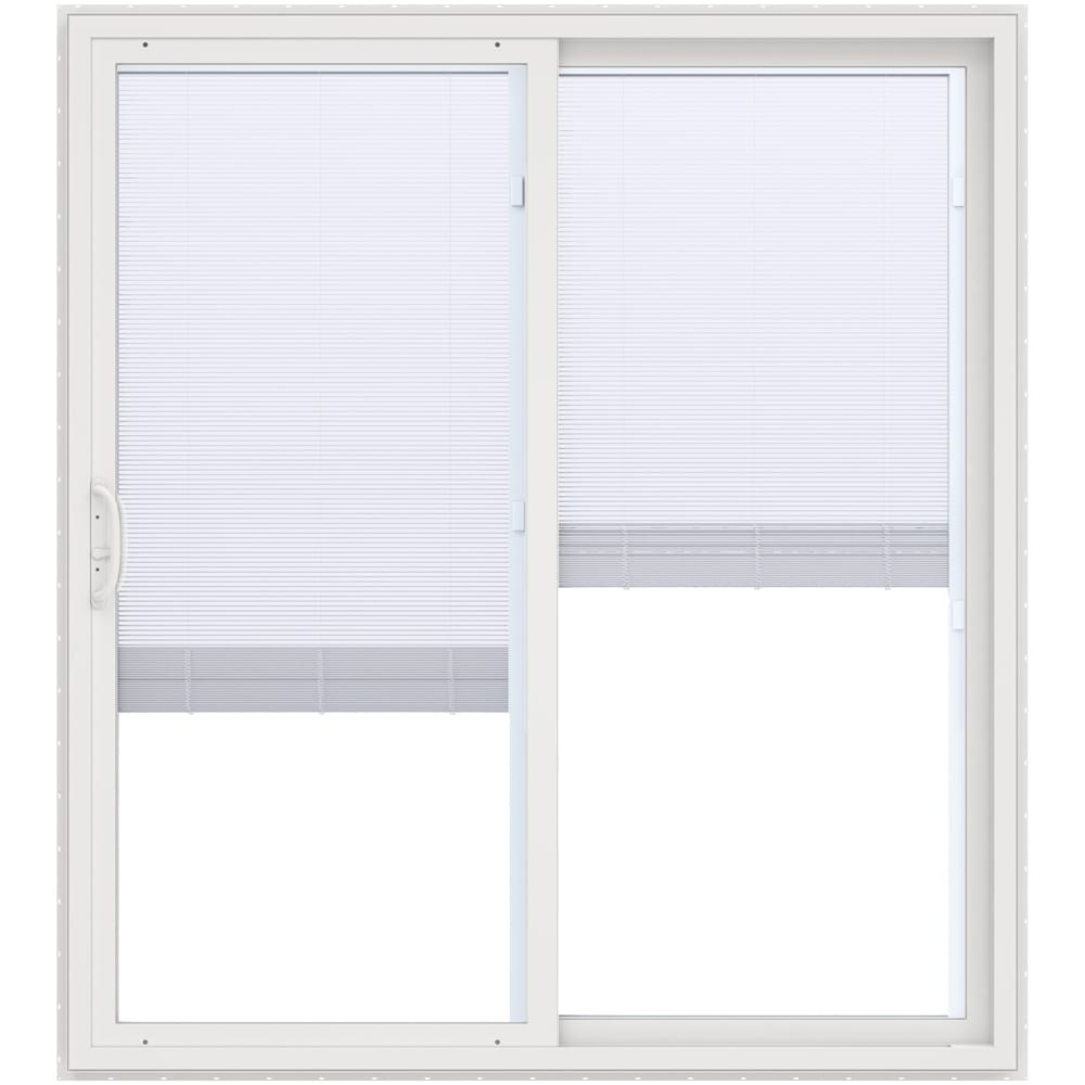 JELD-WEN 72-in x 80-in Vinyl Sliding, Right-hand sliding – product-only view