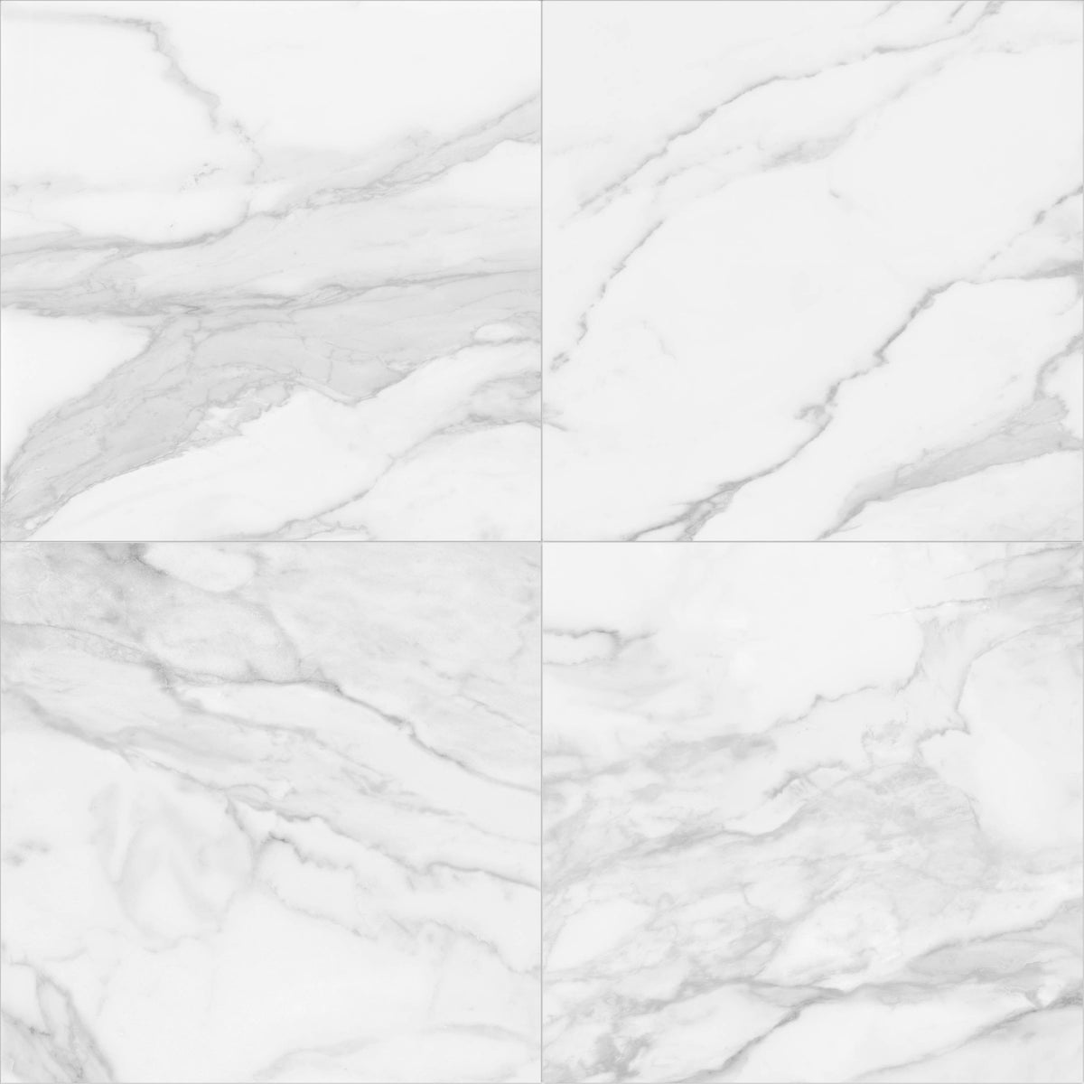 Satori Regent Statuario 24-in x 24-in Polished Porcelain Marble-Look Floor and Wall Tile (3.87-sq ft per piece)