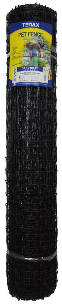 Tenax 100-ft x 5-ft Black Plastic Extruded Mesh Rolled Fencing
