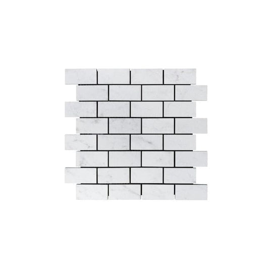 Style Selections Futuro White 12-in x 12-in Matte Porcelain Brick Marble Look Floor and Wall Tile (0.96-sq. ft/ Piece)