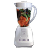 Kitchen Magic Collection 55 oz. 10-Speed and 2-Pulses White Plastic Jar Blender