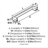 Amerock Blackrock (76mm) Center to Center Arch Handle Drawer Pull