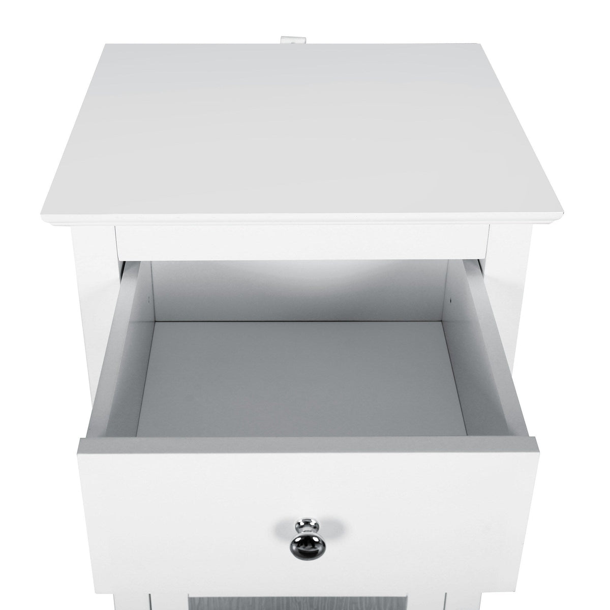 Teamson Home Connor 15-in x 36-in x 14-in White Freestanding Linen Cabinet