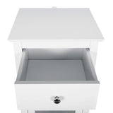 Teamson Home Connor 15-in x 36-in x 14-in White Freestanding Linen Cabinet