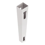 Freedom Emblem 9-ft H x 5-in W White Vinyl Line Fence Post (Unassembled)