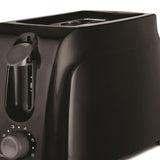 2-Slice Black Toaster with Cool-Touch Exterior