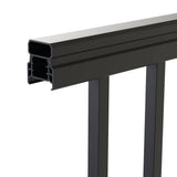 Freedom VersaRail Classic 8-ft x 42-in Matte Black Aluminum Deck Rail Kit