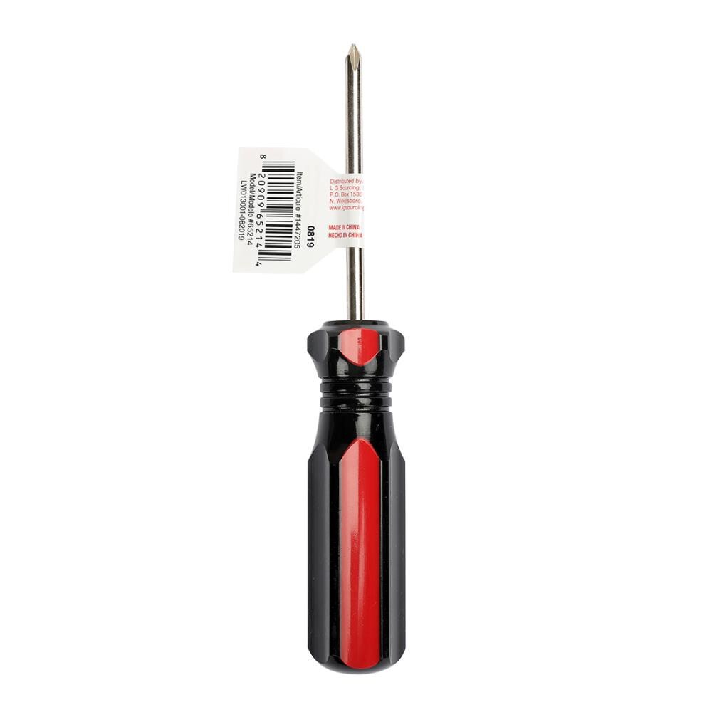 Project Source Plastic Handle Magnetic #1 x 3-in Phillips Screwdriver