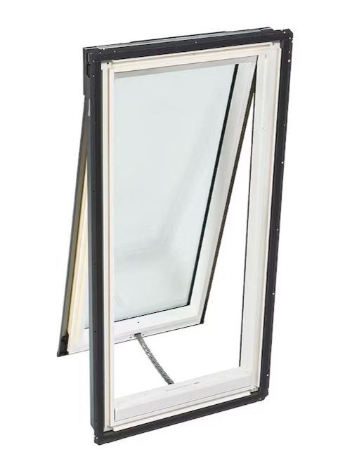 VELUX 21-in x 37.88-in Solar-powered Venting Deck Mount Skylight with Laminated Low-e Argon Glass
