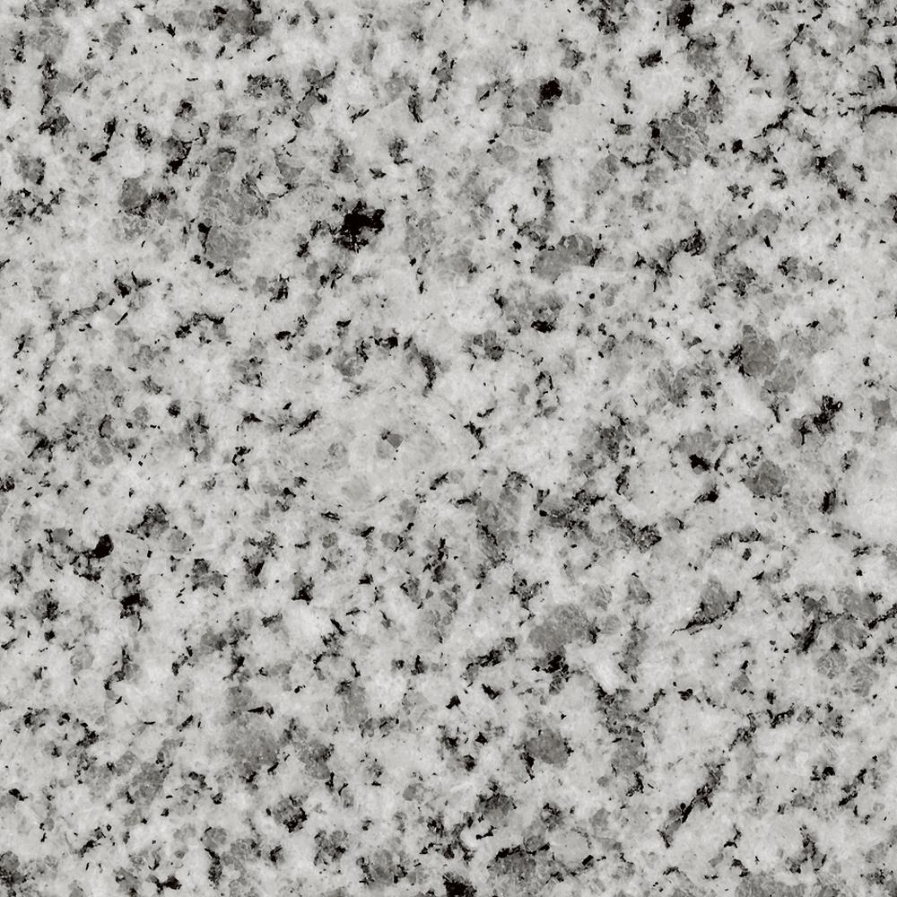 Transolid Rosselin White Granite 37-in Single Sink Bathroom Vanity Top with Backsplash and Undermount Oval Sink