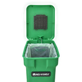 Rev-A-Shelf 35-Quart Plastic Soft-Close Pull-Out Trash & Compost Bin – Aluminum Frame