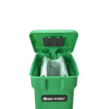 Rev-A-Shelf 35-Quart Plastic Soft-Close Pull-Out Trash and Compost Center, Aluminum Frame