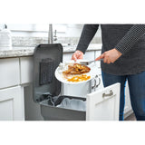 Rev-A-Shelf 24-Quart Plastic Soft-Close Pull-Out Trash/Compost Can, 11-in W x 18-in D x 19-in H