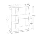 RiverRidge Gray Kids Bookcase (30.13-in W x 36.69-in H x 13.75-in D)