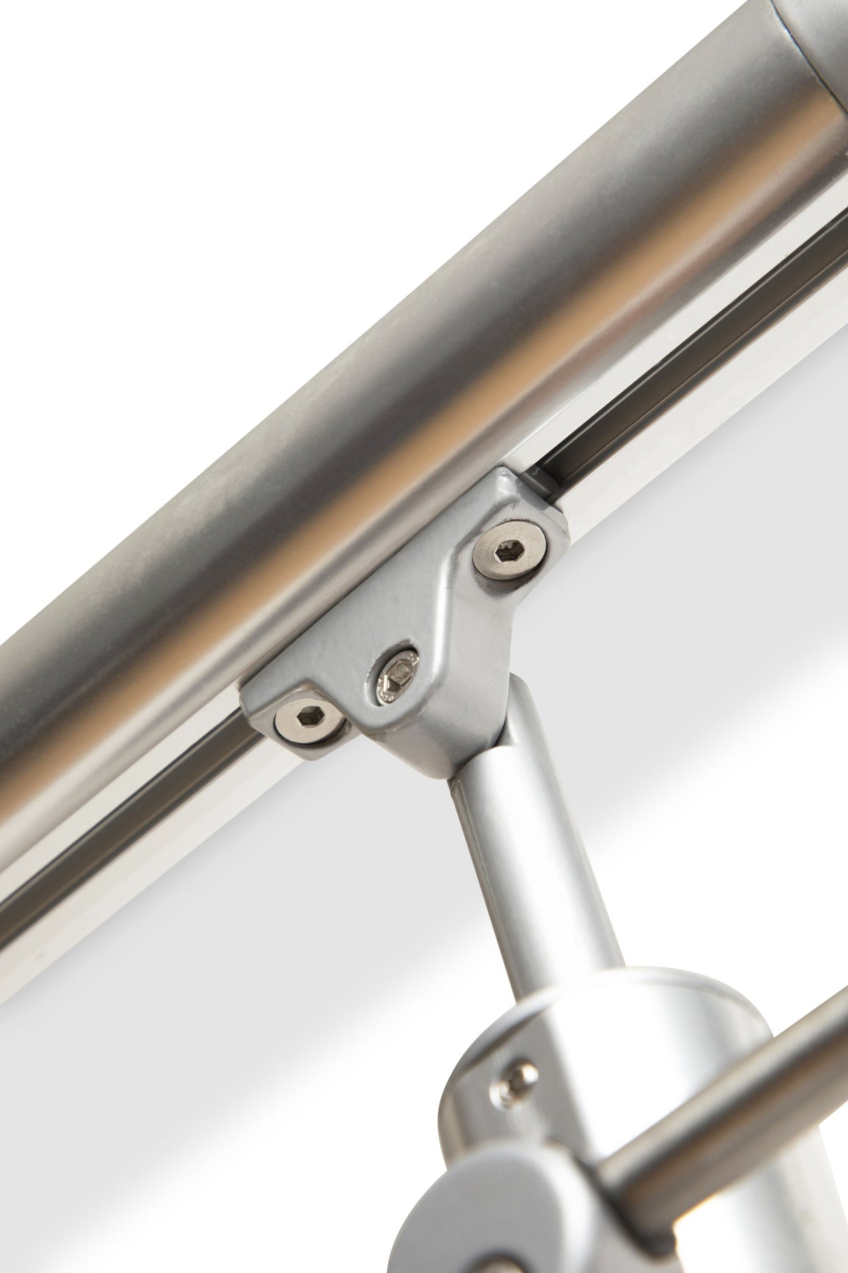 DOLLE 4-1/4-in x 42-in Prova Brushed Aluminum Round Deck Baluster