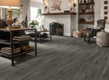 Shaw (Sample) Westwork Baron Brown Wood Look 12-mil Waterproof Glue Down Luxury Vinyl Plank