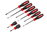 CRAFTSMAN 8-Piece Bi-Material Handle Screwdriver Set, Black Oxide Tip