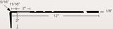 Flexco #575 Series 12-in x 48-in Charcoal Stair Tread
