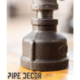 1/2 in. Black Pipe 16 in. W x 20 in. H Roots Design End Table Kit