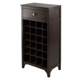 Winsome Wood 24-Bottle Espresso Wood Wine Cabinet