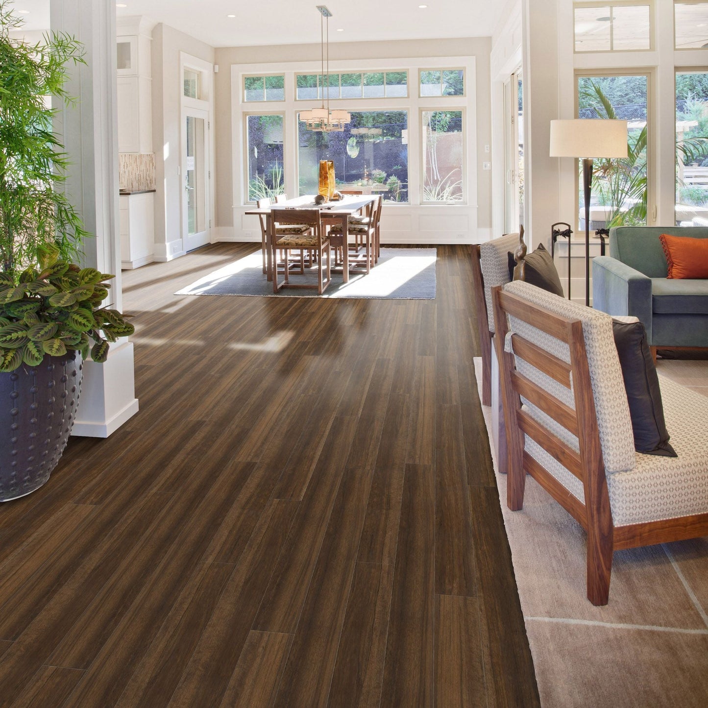 CALI Vinyl Pro Classic Hickory Brook 7-in W x 48-in L x 5.5-mm Waterproof Interlocking Luxury Vinyl Plank Flooring (23.77-sq ft/carton)