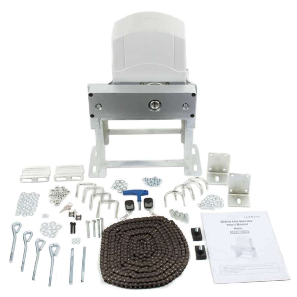 ALEKO 40-ft Slide Universal Battery Driveway Gate Opener Kit (Solar Compatible)
