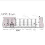 ALEKO 40-ft Slide Universal Battery Driveway Gate Opener Kit (Solar Compatible)