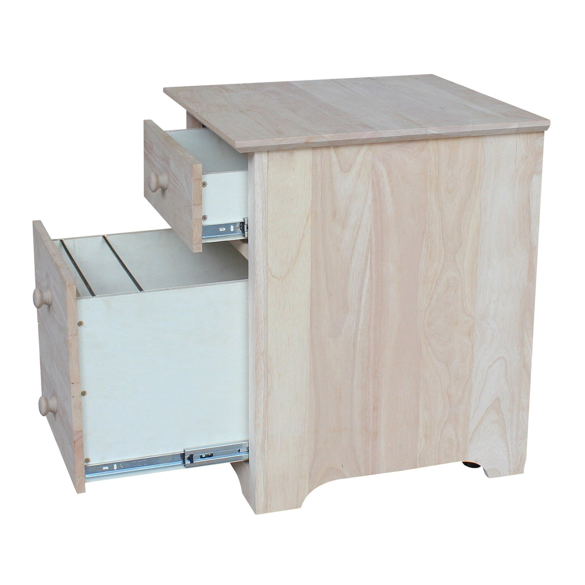 International Concepts Unfinished 2-Drawer 18.1-in File Cabinet