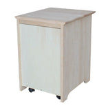 International Concepts Unfinished 2-Drawer 18.1-in File Cabinet
