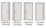 JELD-WEN 36x80 Steel prehung entry door, Right-hand outswing, Primed – infographics view 2