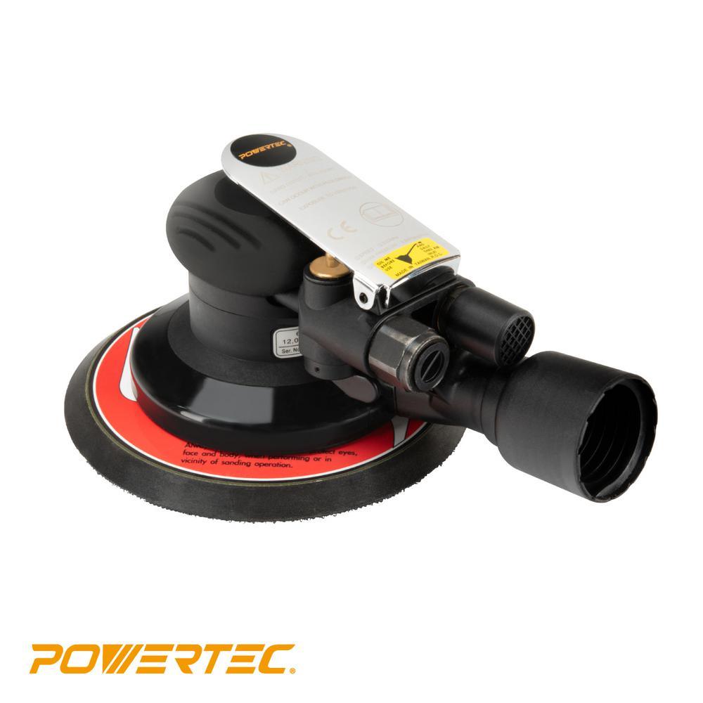 Pro 6 in. Random Orbital Sander Pneumatic Vacuum Palm Sander, 6 in. x 3/16 in. Dia Tool - Super Arbor