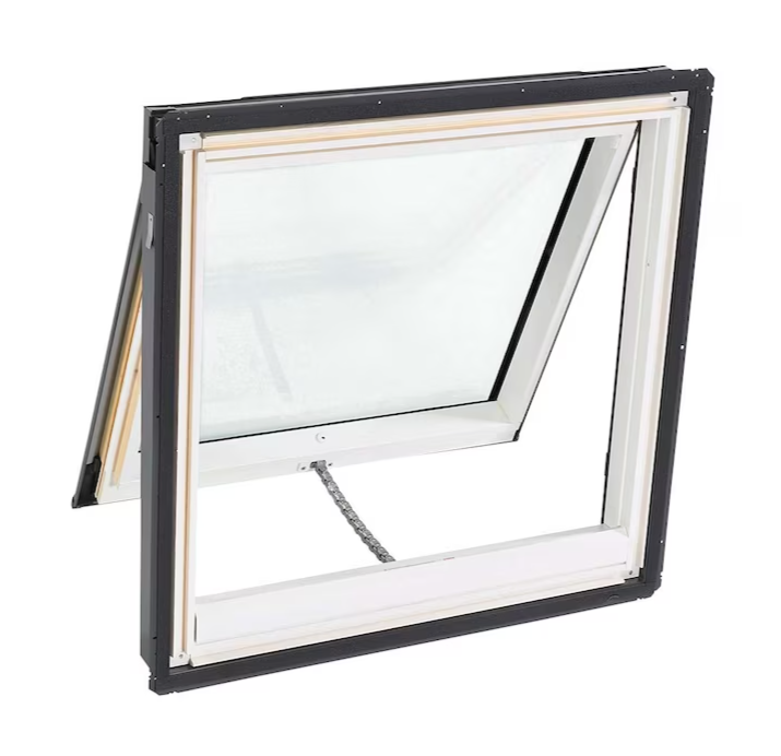 VELUX 30.06-in x 30-in Solar-powered Venting Deck Mount Skylight with Laminated Low-e Argon Glass