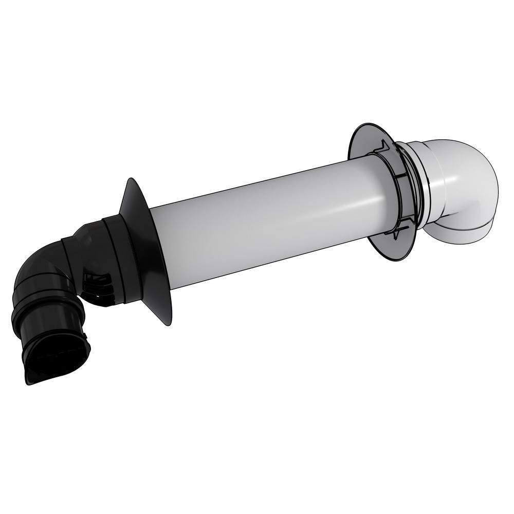 3 in. / 5 in. Plastic Condensing Horizontal Termination Diverter Vent Kit for Rinnai SE and SE+ Tankless Water Heaters - Super Arbor